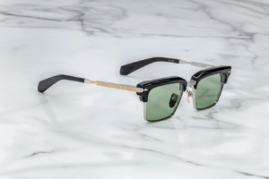Lunettes de soleil Jacques Marie Mage ALIN Noir – vue trois-quarts