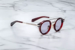 Lunettes de soleil Jacques Marie Mage Delage Cherry – vue de profil