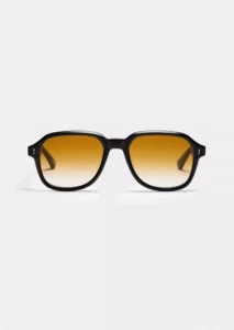 Lunettes de soleil PETER AND MAY NIGHT TRAIN Sun Black Miel – vue de face
