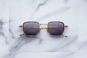 Lunettes de soleil Jacques Marie Mage ATKINS Gold – vue de face 1