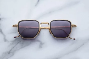 Lunettes de soleil Jacques Marie Mage ATKINS Gold – vue de face 2