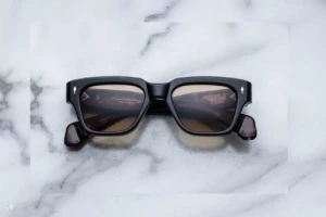 Lunettes de soleil Jacques Marie Mage FELLINI Noir 15 – vue de face 1