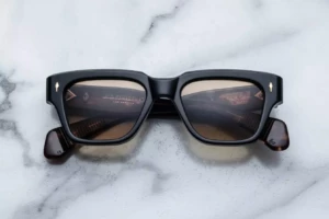 Lunettes de soleil Jacques Marie Mage FELLINI Noir 15 – vue de face 2