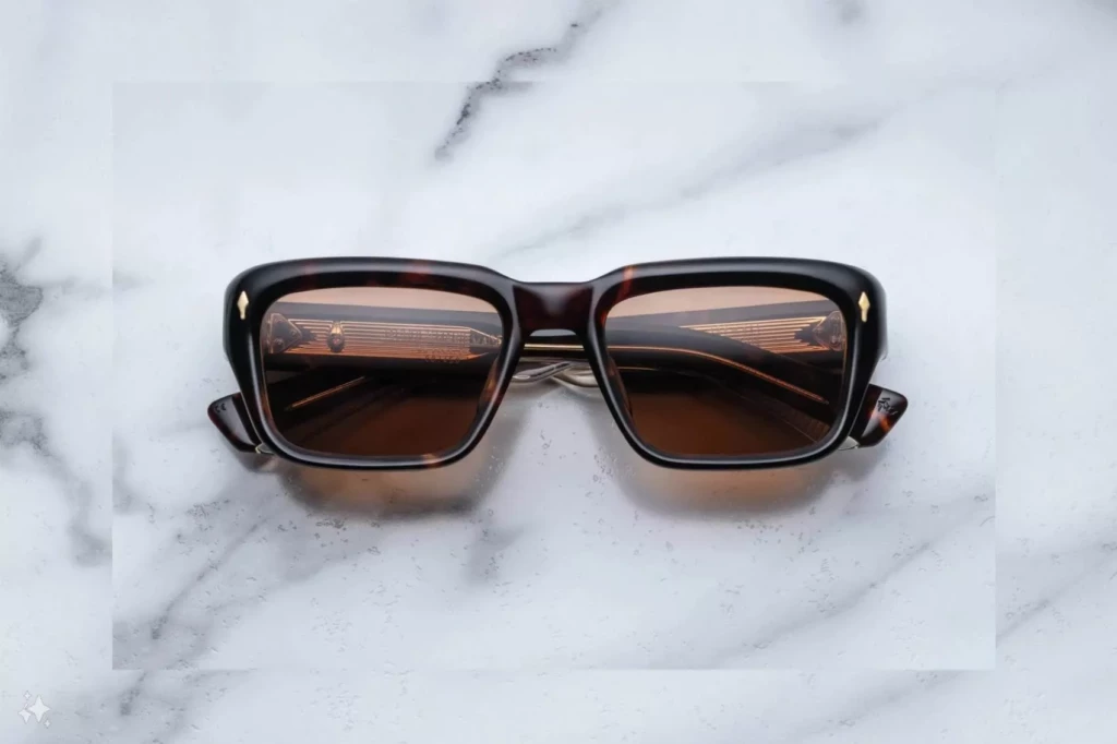 Lunettes de soleil Jacques Marie Mage WALKER Havana 6 – vue de face 1