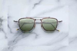 Lunettes de soleil Jacques Marie Mage 1992 Antique Silver – vue de face 1