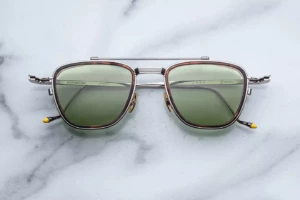 Lunettes de soleil Jacques Marie Mage 1992 Antique Silver – vue de face 2