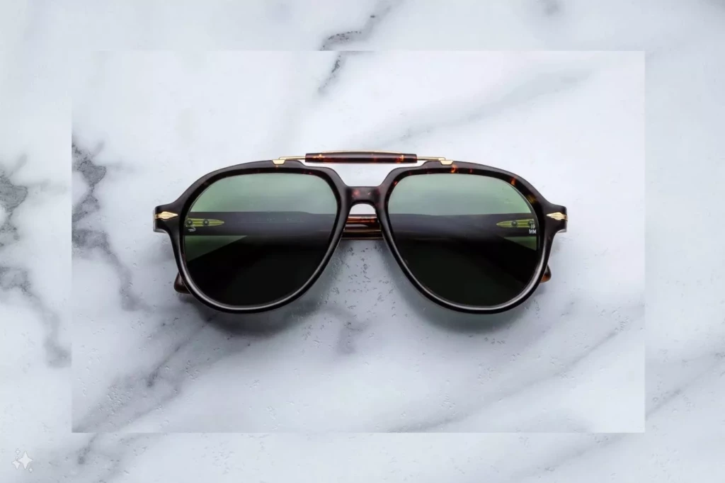 Lunettes de soleil Jacques Marie Mage 1991 Agar – vue de face 1