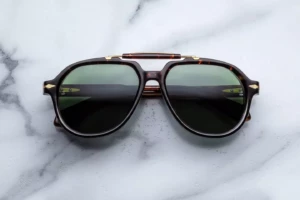 Lunettes de soleil Jacques Marie Mage 1991 Agar – vue de face 2