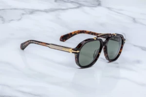 Lunettes de soleil Jacques Marie Mage 1991 Agar – vue de profil