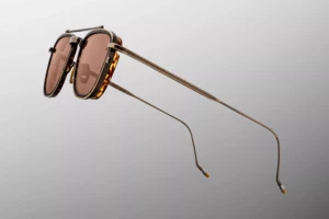 Lunettes de soleil Jacques Marie Mage 1992 Antique Gold – détail 1