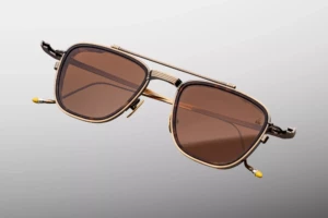 Lunettes de soleil Jacques Marie Mage 1992 Antique Gold – détail 2