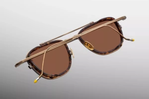 Lunettes de soleil Jacques Marie Mage 1992 Antique Gold – détail 3