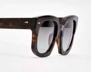 Lunettes de soleil Ahlem Vivienne Dark Turtle – détail