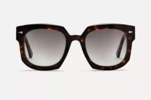 Lunettes de soleil Ahlem Vivienne Dark Turtle – vue de face 2