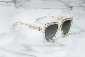 Lunettes de soleil Jacques Marie Mage AlFred Brut – vue trois-quarts