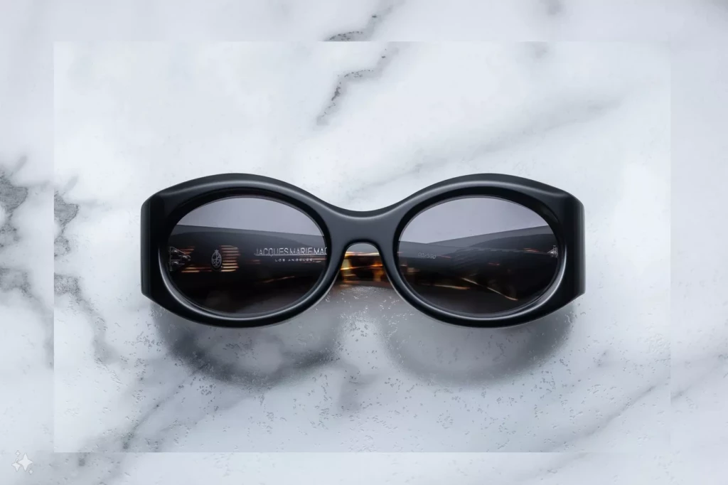Lunettes de soleil Jacques Marie Mage Gia Noir 11 – vue de face 1