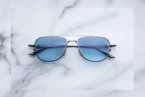 Lunettes de soleil Jacques Marie Mage Cendrars Antique Silver – vue de face 1