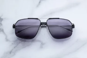 Lunettes de soleil Jacques Marie Mage Jagger Corbeau – vue de face 2