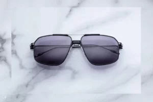 Lunettes de soleil Jacques Marie Mage Jagger Corbeau – vue de face 1
