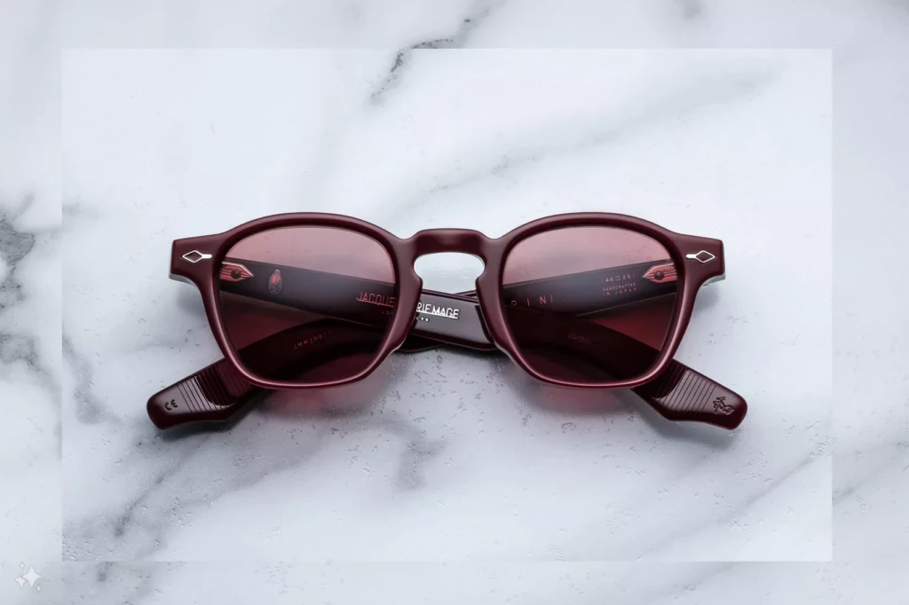 Lunettes de soleil Jacques Marie Mage Zephirin Cassis Epoxy II – vue de face 1