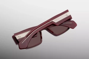 Lunettes de soleil Jacques Marie Mage Zimmerman Bordeaux Empire – détail 1
