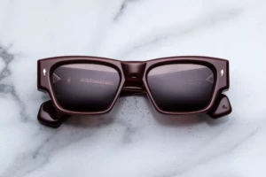 Lunettes de soleil Jacques Marie Mage Zimmerman Bordeaux Empire – vue de face 2