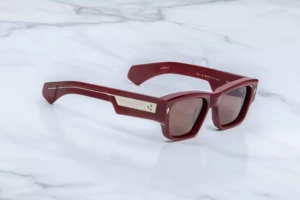 Lunettes de soleil Jacques Marie Mage Zimmerman Bordeaux Empire – vue de profil