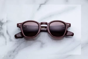 Lunettes de soleil Jacques Marie Mage Zephirin Bordeaux Empire – vue de face 1