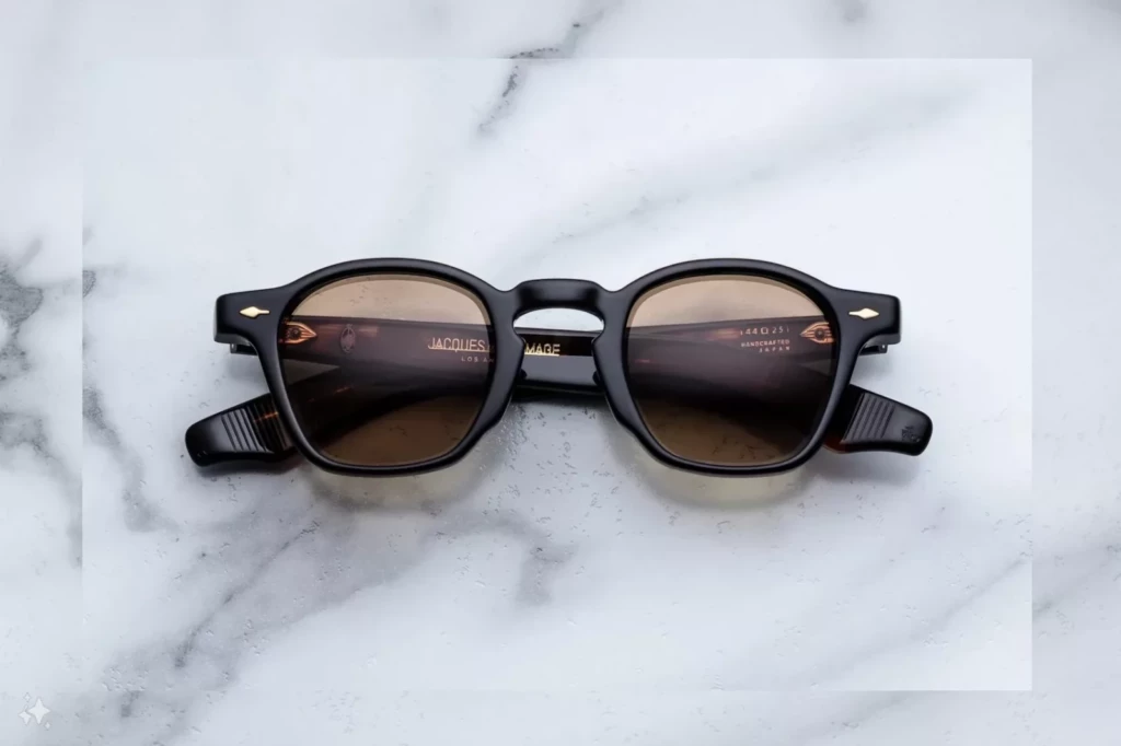 Lunettes de soleil Jacques Marie Mage Zephirin Noir 15 – vue de face 1