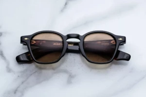 Lunettes de soleil Jacques Marie Mage Zephirin Noir 15 – vue de face 2