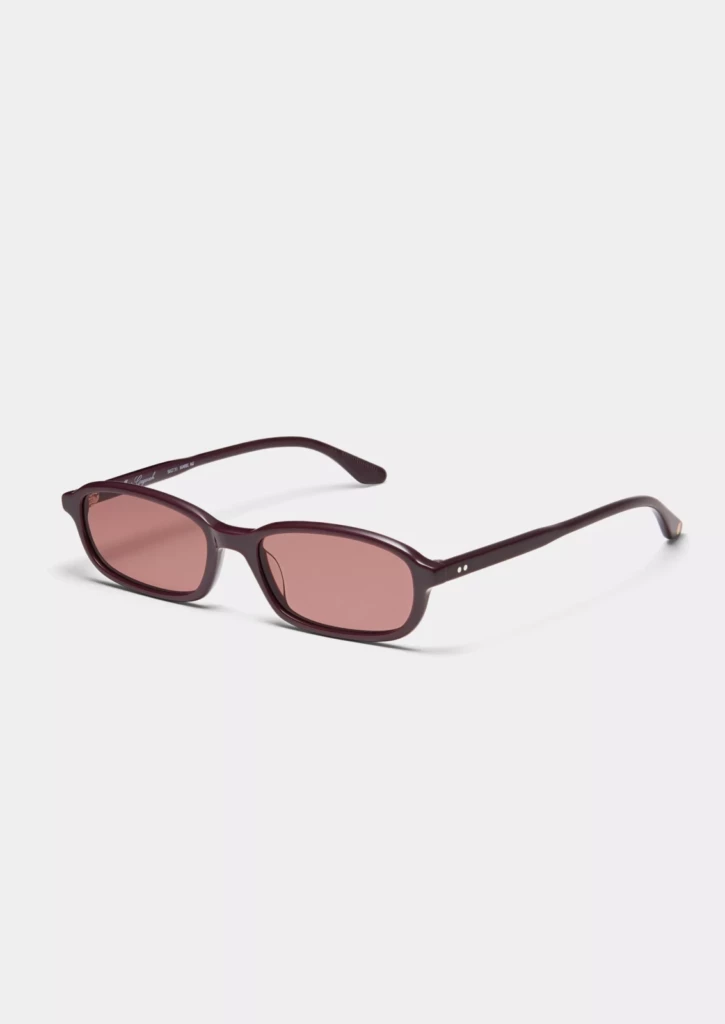 Lunettes de soleil Peter And May Marie Gaguech Aubergine – vue de profil