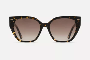 Lunettes de soleil Ahlem Marguerite Yellow Turtle – vue de face 2
