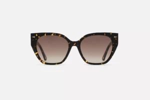 Lunettes de soleil Ahlem Marguerite Yellow Turtle – vue de face 1
