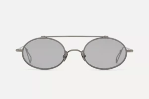 Lunettes de soleil Ahlem Turbigo Ruthenium Brushed – vue de face 2
