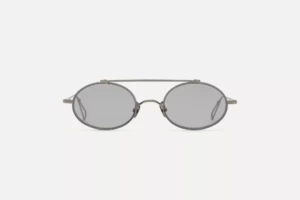 Lunettes de soleil Ahlem Turbigo Ruthenium Brushed – vue de face 1