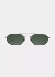 Lunettes de soleil Peter And May Moss Sun Brushed Silver G15 – vue de face