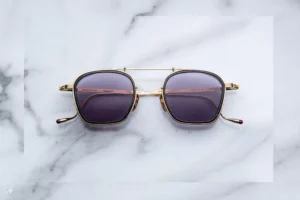 Lunettes de soleil Jacques Marie Mage Baudelaire 2 Ebony – vue de face 1