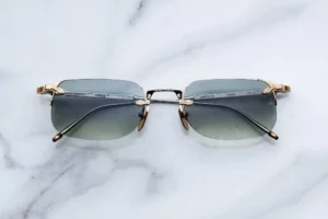 Lunettes de soleil Jacques Marie Mage Fonda Electrum – vue de face 2