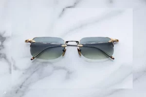 Lunettes de soleil Jacques Marie Mage Fonda Electrum – vue de face 1