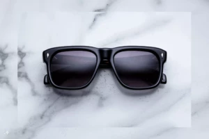Lunettes de soleil Jacques Marie Mage Yves Noir 11 – vue de face 1