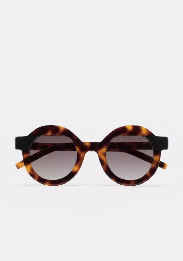Lunettes de soleil Kaleos Pollitt havane coloris 2 – vue de face
