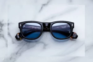 Lunettes de soleil Jacques Marie Mage Amilcar Noir – vue de face 1