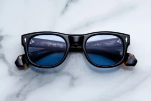 Lunettes de soleil Jacques Marie Mage Amilcar Noir – vue de face 2