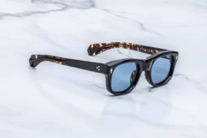Lunettes de soleil Jacques Marie Mage Amilcar Noir – vue de profil