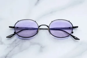 Lunettes de soleil Jacques Marie Mage Violet Corbeau – vue de face 2