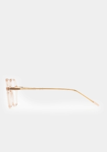 Monture optique Kaleos Perry Nude cristal, vue de profil