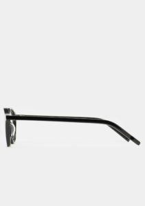 Monture optique Kaleos Sharp M Noir, vue de profil