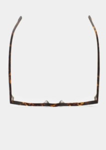 Monture optique Kaleos Sharp M Havane foncé mat, vue du dessus