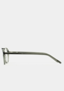 Monture optique Kaleos Holt Kaki cristal, vue de profil