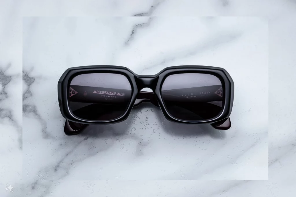 Lunettes de soleil Jacques Marie Mage Aldo Bloodstone – vue de face 1